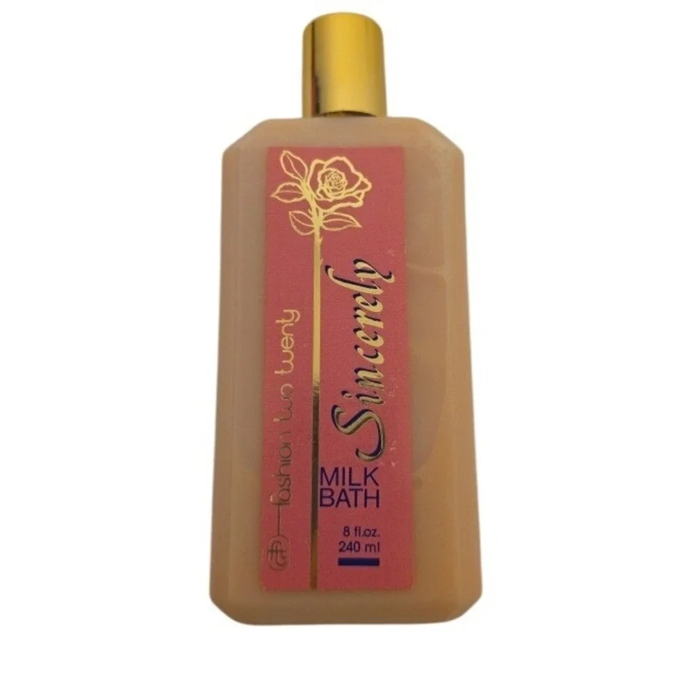 Vintage Fashion Two Twenty Sincerely Milk Bath 8 fl oz 240ml Fragrance Bath Soap